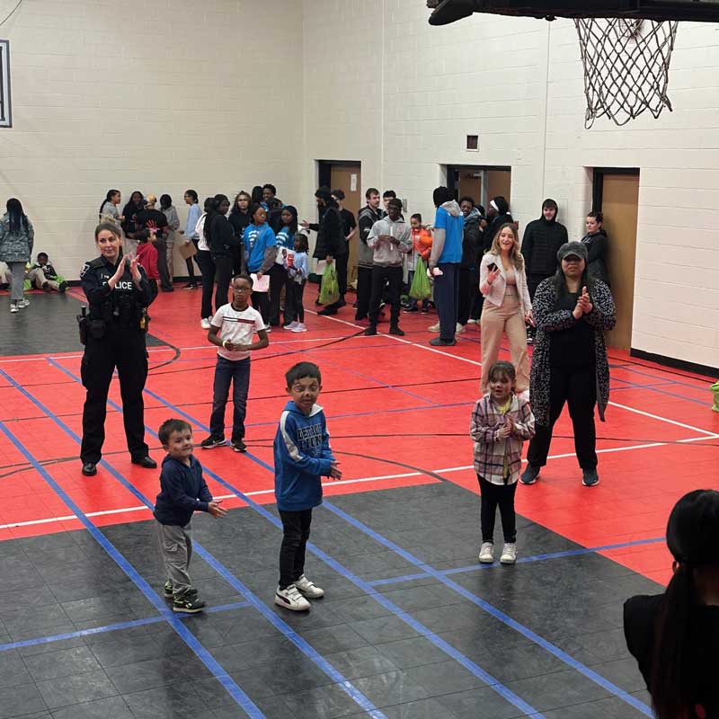 Youth playing